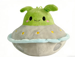 Jouet pour chien en peluche moelleux et grinçant de la série Aliens, nouveau design, vente en gros personnalisée, jouet pour animaux de compagnie amusant - Product Image 2