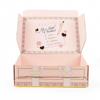 Boîte en carton ondulé personnalisée réutilisable, imprimée en couleur, design unique, pour emballages de produits cosmétiques, perruques, etc.