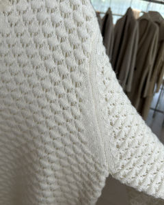 Pull long décontracté élégant en laine/cachemire avec un tricot exquis, coupe décontractée, respirant, anti-froissement, motif imprimé, logo frontal - Product Image 4