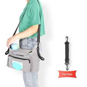 Organizer universale per passeggino borsa per pannolini borsa per passeggino Organizer e portabottiglie e tracolla impermeabili - Product Image 2