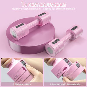Set di manubri da <span class=keywords><strong>5</strong></span> <span class=keywords><strong>kg</strong></span> da donna con peso regolabile rimovibile rapidamente 2kg-5kg da palestra - Product Image 2