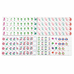 Jeu de Mahjong américain avec tuiles de Mahjong <span class=keywords><strong>Tennis</strong></span>, 1,2 pouce, nouvelle arrivée, Lotus Blanc, Acrylique personnalisé, Halloween, Noël, <span class=keywords><strong>Rose</strong></span> nacré, Sunday - Product Image 2