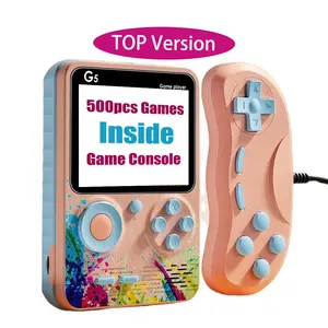 HD Mini Retro Handheld TV Video Game Console G5 Portable 3.0 Inch Large Screen Pocket Gaming Players Built-in 500 Classic Games