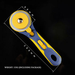 60mm Hob Rotary Cutter for Fabric Leather Cloth DIY <strong>Sewing</strong> Patchwork Quilting Tool Flat Rubber Hob OEM Customizable Safety - Product Image 4