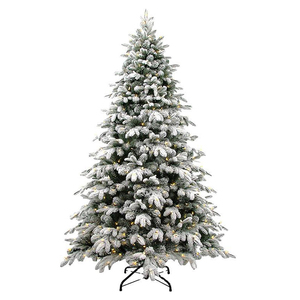 Snowy Flocked 6ft Artificial <b>Pine</b> Tree - Co-Arts White Christmas Decoration - Product Image 2