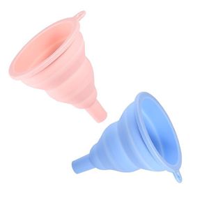 Embudo plegable de silicona con abertura pequeña para aceite, vino y líquidos, mini vertedor, fácil de limpiar, solo lavar a mano - Product Image 1