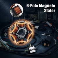 SEJOW 6-Pole Magneto Stator ATV Pit Bike 50 70 90 110cc Gulungan Kumparan Tembaga Tahan Panas Pengganti OEM