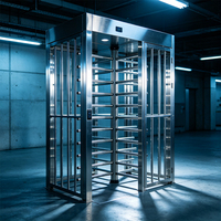 Système de contrôle d'accès extérieur automatique haute sécurité, anti-rouille, longue durée de vie, avec tourniquet de sécurité pleine hauteur