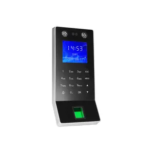 Pons Kaart Tijd Klok En Toegangscontrole Systeem Gezicht En Vingerafdruk Biometrische Tijdregistratie Terminal