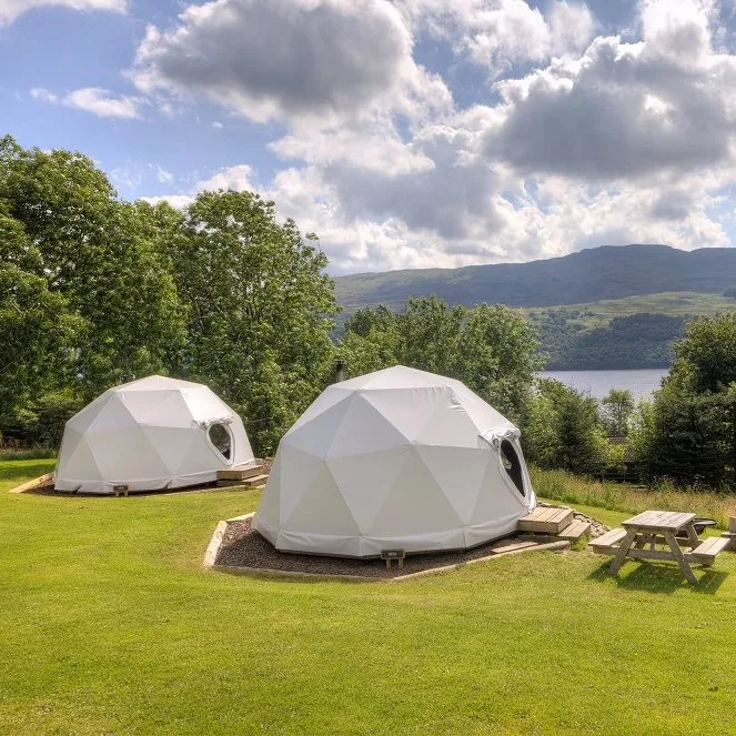 Chất Lượng Tốt Ngoài Trời Khách Sạn Khu Nghỉ Mát Vòng Đo Đedesic Glamping Dome Nhà Lều Sang Trọng Và Thoải Mái Dome Lều Giá Tốt Nhất