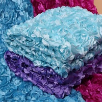 Tapis de scène de mariage personnalisé, tissu décoratif en rose 3D pour la décoration de scène
