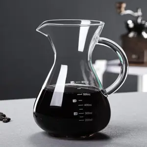 Fabrik Direkt verkauf Hitze beständiges Gießen über Kaffee maschine Cold Brew Kaffeekanne Set