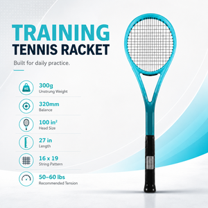 <span class=keywords><strong>Raquette</strong></span> de tennis miniature en carbone légère 295g, 310mm, tête petite, pour entraînement de précision. - Product Image 1