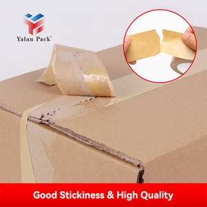 Yalanpack biểu tượng tùy chỉnh sinh thái thân thiện tự Nâu phân hủy sinh học nước kích hoạt kẹo cao su tùy chỉnh kích thước in <span class=keywords><strong>kraft</strong></span> giấy băng dính - Product Image 4