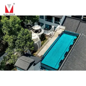 Mobilier d'extérieur pour grande piscine cinq étoiles au design contemporain ensemble de canapés modulaires pour restaurant mobilier d'hôtel en cuir