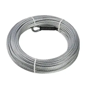 5/16" Stainless Steel Aircraft Cable Wire Rope 7x19 Strand Aircraft Cable For Boat Lifts