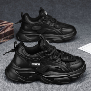 2026 Autumn New High-end Breathable Lightweight Lace-up Sports Shoes Cushioning Cow Leather Upper Mesh Lining Rubber Outsole - Product Image 5