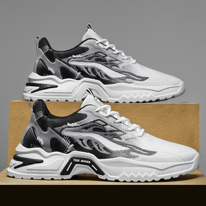 รองเท้ากีฬาผู้ชายดีไซน์ใหม่รับฤดูใบไม้ผลิ  หน้าผ้าตาข่าย พื้นรองเท้า EVA  น้ำหนักเบา  ลดแรงกระแทก  กันลื่น  สวมใส่ง่าย  ใช้ได้ทุกฤดู - Product Image 1