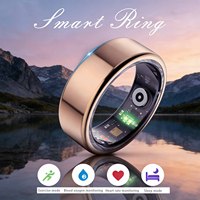 Anillo Inteligente de Acero 2025, Monitor de Actividad Física con Pantalla LED, Sueño, Frecuencia Cardíaca, Oxígeno en Sangre, Resistente al Agua 10ATM IP68, Compatible con Android e iOS