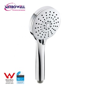 Pommeau de <span class=keywords><strong>douche</strong></span> à main en plastique ABS chromé à 3 fonctions avec modes de pulvérisation pluie et massage, <span class=keywords><strong>douche</strong></span> à main pour salle de bain pour usage quotidien - Product Image 2