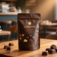 Sachet Doypack Personnalisé pour Chips, Chocolats, Bonbons et Snacks, Sachet Plastique Refermable avec Fenêtre Transparente