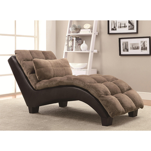 China <strong>Small</strong> <strong>Bedroom</strong> <strong>Chairs</strong> Comfy Brown Black Indoor Chaise Lounge <strong>Chair</strong> - Product Image 6