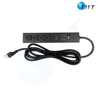 Barre de distribution d'alimentation (PDU) de type USA à 4 prises pour rack de serveur informatique avec performances stables