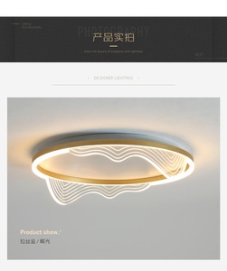 Lámpara de Techo Moderna de Aluminio y Acrílico, LED 3500K Blanco Cálido, Montaje en Superficie, 3 Años de Garantía, para Sala de Estar - Product Image 5