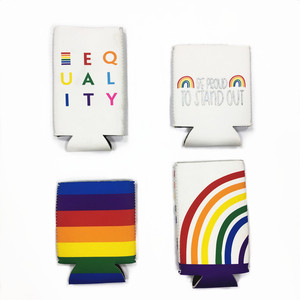 Portavasos Promocional con Logotipo Personalizado, Enfriador de Botellas de Cerveza para Fiestas, Funda Personalizada para Latas con Impresión Bajo Demanda por Sublimación - Product Image 4