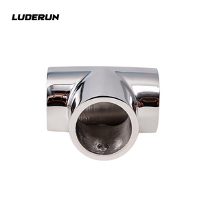 Conector en T de acero inoxidable de 90 grados para accesorios de tuberías de rieles de barcos marinos - Product Image 2