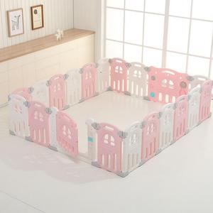 Parc de <span class=keywords><strong>jeu</strong></span> pliable moderne en plastique HDPE pour bébé, couleur personnalisée, enclos de <span class=keywords><strong>jeu</strong></span> intérieur pour enfants avec porte et base de fixation stable pour la maison - Product Image 1