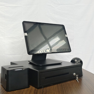 多合一POS系统收银机15.6英寸触摸屏，带打印机、扫描仪和钱箱 - Product Image 3