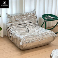 Meubles de salon de luxe modernes de conception italienne, salon de villa, canapé en cuir double, trois places, ensemble de canapés combinés pour plusieurs personnes