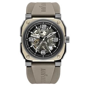 歩兵用ラグジュアリースポーツスケルトンメカニカルウィメンズウォッチODM/OEM 100m防水ケースラバーバンドダイバー機能ポインターダイヤル - Product Image 4