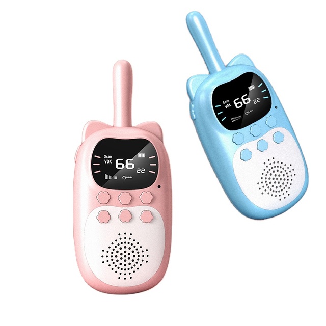Children Rechargeable Kids Camera Mini Long Range Walki Talki Set Two-way Radio For Christmas Toys Gift