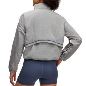 OEM <b>Top</b>-quality Plus Size Woman Casual Jacket Custom Breathable Gym Athletic Jacket for <b>Women</b> - Product Image 3