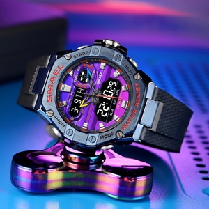 Reloj Deportivo SMAEL 8066, a Prueba de Agua, con Cronógrafo, Analógico y Digital, de Doble Pantalla, para Hombre - Product Image 5