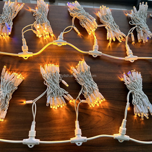 Decoración IP65 Cable de goma Blanco cálido LED Luces de cortina de goma con cable de alimentación - Product Image 1