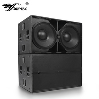 Subwoofer Activo Doble de 21 Pulgadas 9007AS con Pico de 7200W, Caja de Bajos de Alta Potencia para Grandes Estadios, Teatros y Sistemas de Sonido de Alquiler