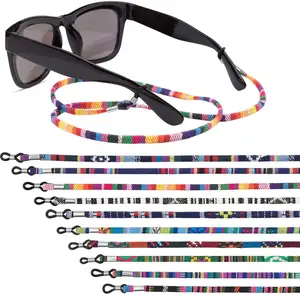 شريط للنظارات نظارات التوكيل مكبرة الأشرطة حامل نظارات حزام الزجاج الحبل الحبل للجنسين السلامة نظارات سلسلة (الملونة)