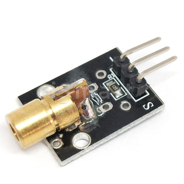 Laser sensor Module KY-008 650nm 6mm 5V 5mW Red Laser Dot Diode Copper Head