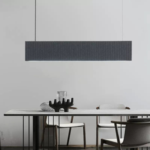 โคมไฟเพดาน LED แบบเส้น ดีไซน์ทันสมัย ดูดซับเสียง พร้อมไฟ LED แบบแขวน - Product Image 5