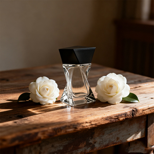 Flacons de parfum en <span class=keywords><strong>verre</strong></span> transparent torsadé de 30 ml avec bouchon noir mat – Mini flacons de parfum vides en gros - Product Image 6