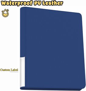 Classeur de cartes à collectionner personnalisé noir à 12 pochettes, album en cuir PU premium pour collection de cartes - Product Image 2