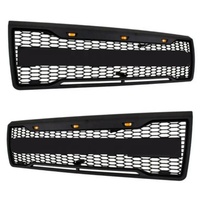 Pare-chocs avant tout-terrain robuste avec protection de châssis et calandre en maille LED pour Ford F-150 OBS 1992-1996 – Calandre avant pour F150