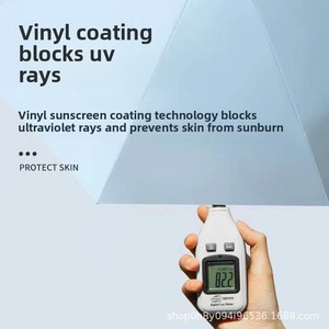 Paraguas Plegable de Tres Secciones con Doble Varillaje y 24 Varillas para Mujer; Versátil para Días Soleados y Lluviosos, Resistente al Viento y con Protección UV - Product Image 3