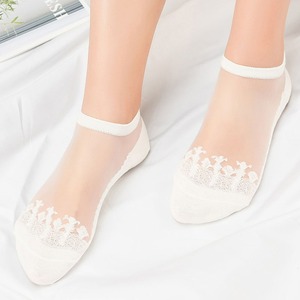 Collants en soie pour femmes, style européen, été 2026, respirants, tricotés, longueur cheville, shorts en dentelle antidérapants avec logo en cristal sur le corps - Product Image 4