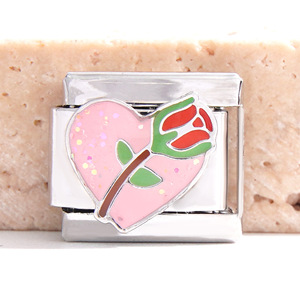 Módulos de Pulsera Italiana de Acero Inoxidable, Serie Amor, Corazón, Regalo para Enamorados, Accesorios de Joyería Unisex - Product Image 2