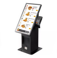Restaurant Comptoir Billet Distributeur Automatique Self Service Commande Kiosque POS Terminal Paiement Kiosque Restauration Rapide Commande Kiosque