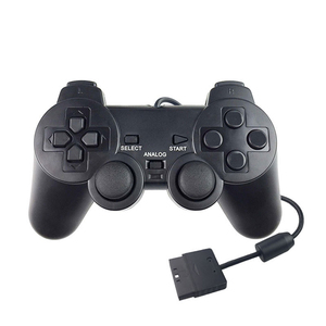 Cần Điều Khiển Trò Chơi Có Dây <span class=keywords><strong>USB</strong></span> Cho <span class=keywords><strong>Sony</strong></span> PS2 Gamepad 2 Rung Cho Bộ Điều Khiển PS2 - Product Image 1